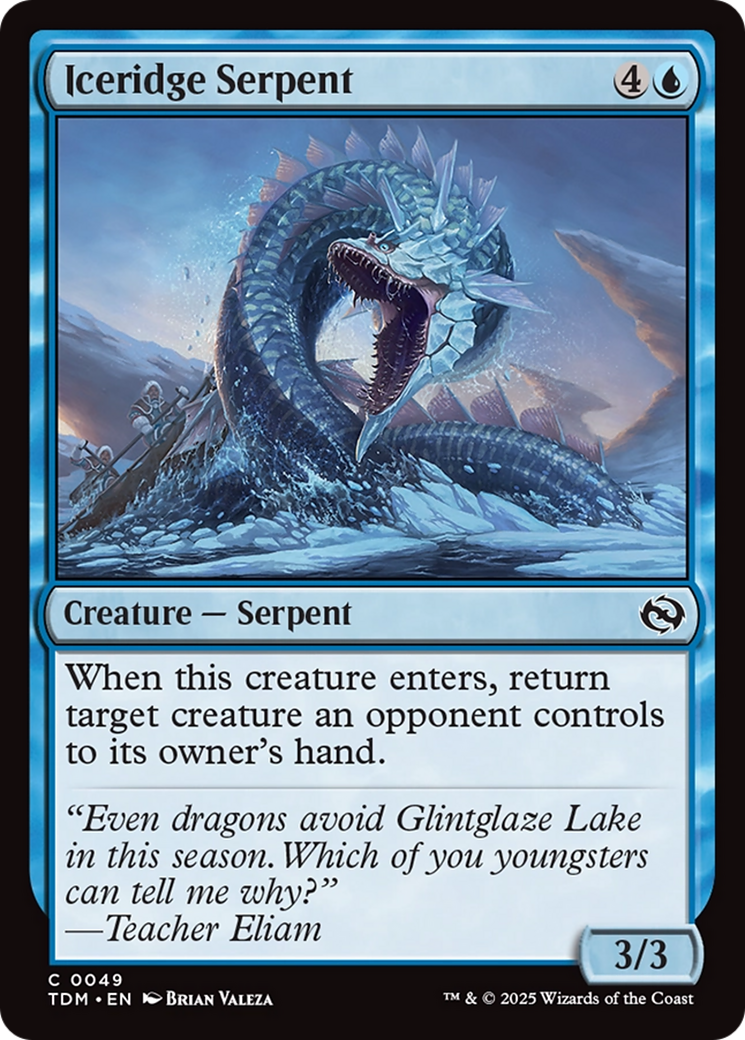 Iceridge Serpent [Tarkir: Dragonstorm] | Exor Games Summserside