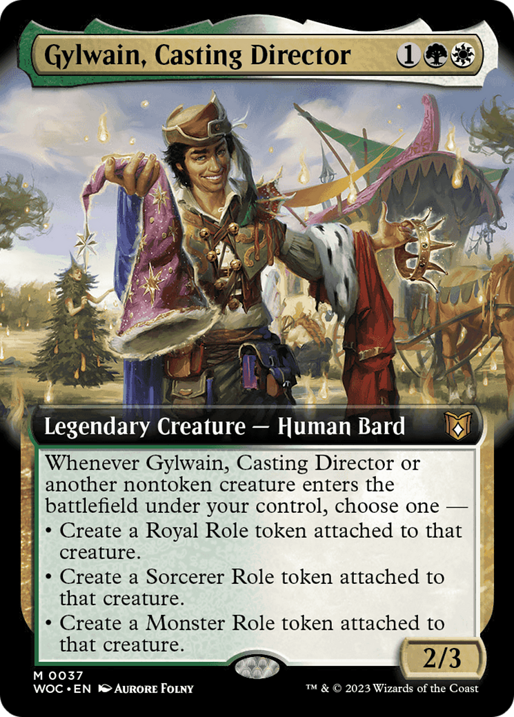 Gylwain, Casting Director (Extended Art) [Wilds of Eldraine Commander] | Exor Games Summserside