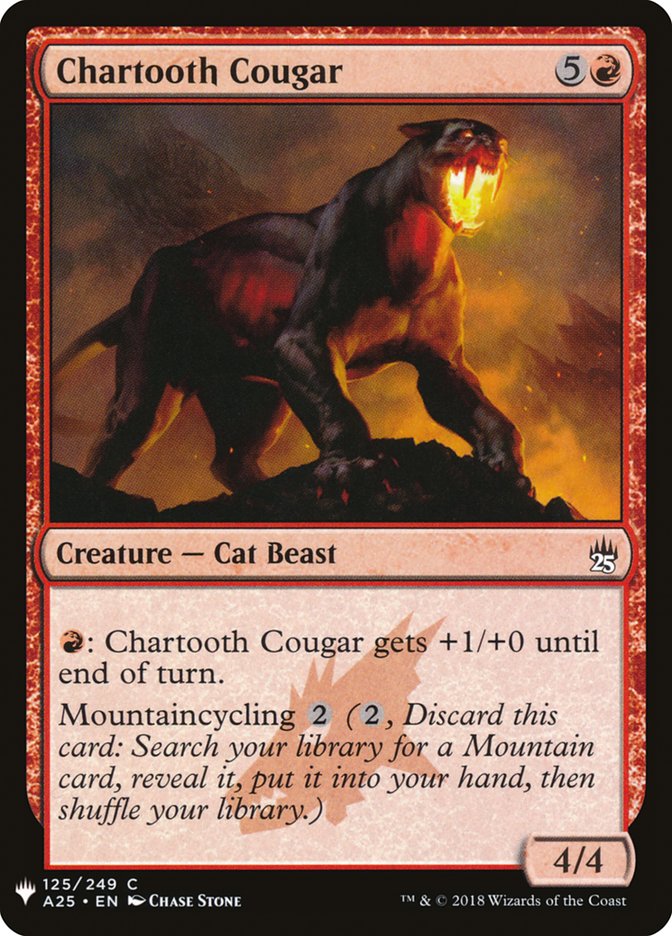 Chartooth Cougar [Mystery Booster] | Exor Games Summserside