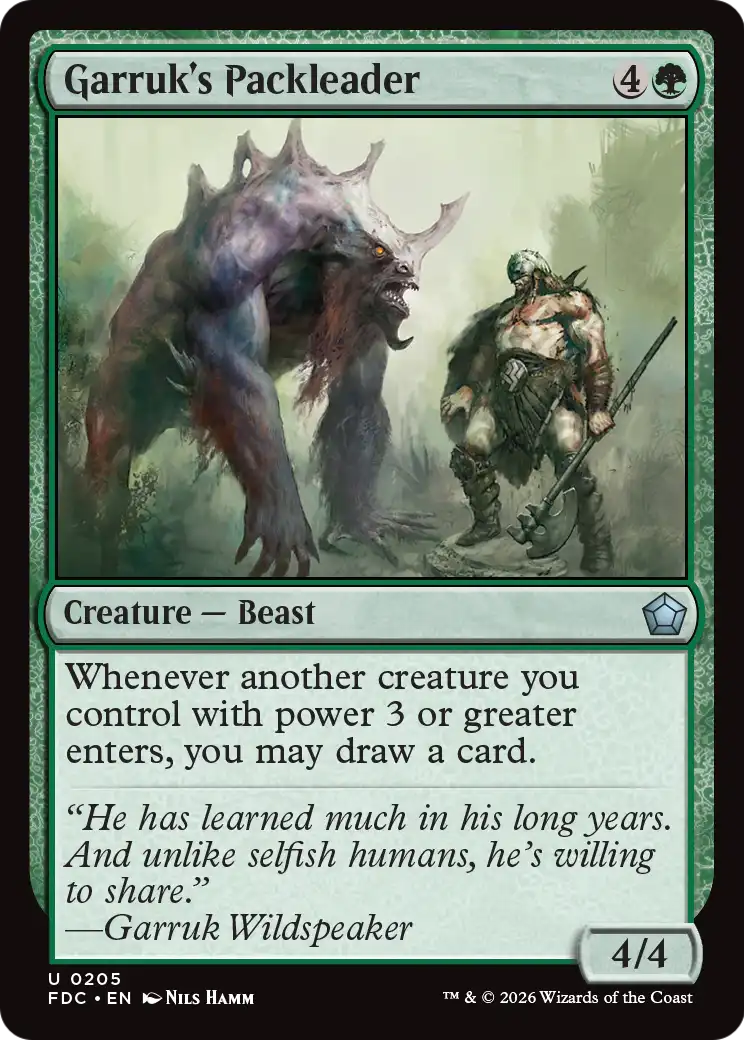 Garruk's Packleader [Foundations Commander] | Exor Games Summserside