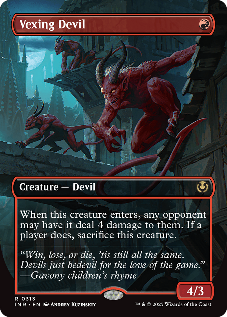 Vexing Devil (Borderless) [Innistrad Remastered] | Exor Games Summserside