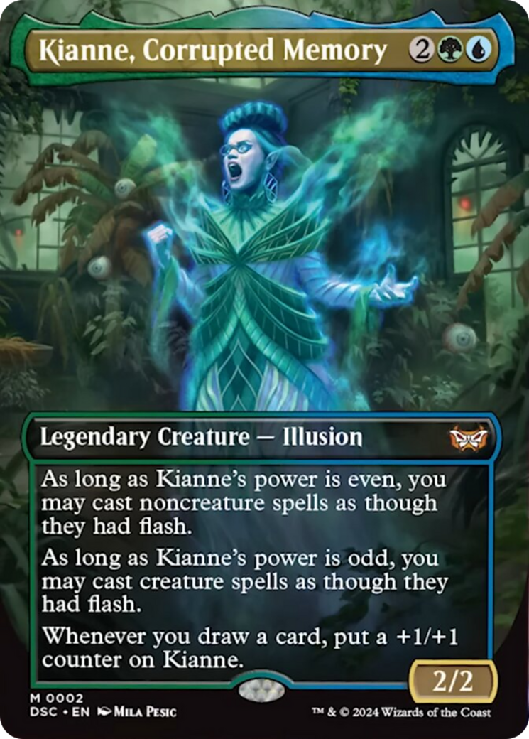 Kianne, Corrupted Memory (Borderless) [Duskmourn: House of Horror Commander] | Exor Games Summserside