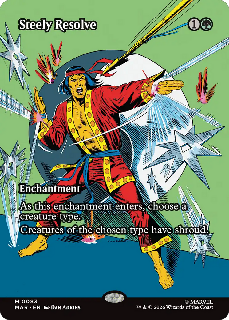 Steely Resolve (Borderless) [Marvel Universe: Eternal-Legal] | Exor Games Summserside