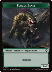 Goat // Fungus Beast Double-Sided Token [Secrets of Strixhaven Commander Tokens] | Exor Games Summserside