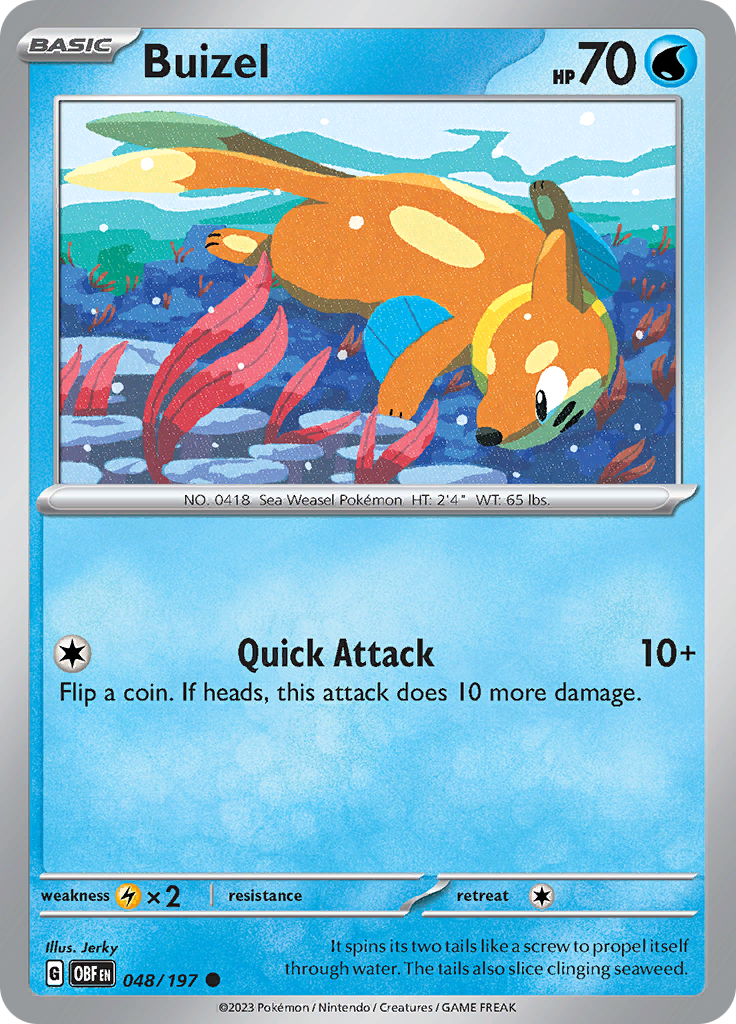 Buizel (048/197) [Scarlet & Violet: Obsidian Flames] | Exor Games Summserside