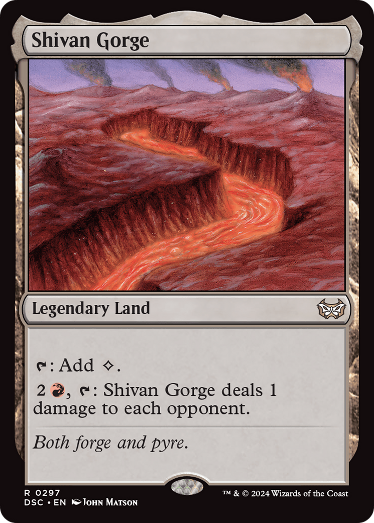 Shivan Gorge [Duskmourn: House of Horror Commander] | Exor Games Summserside