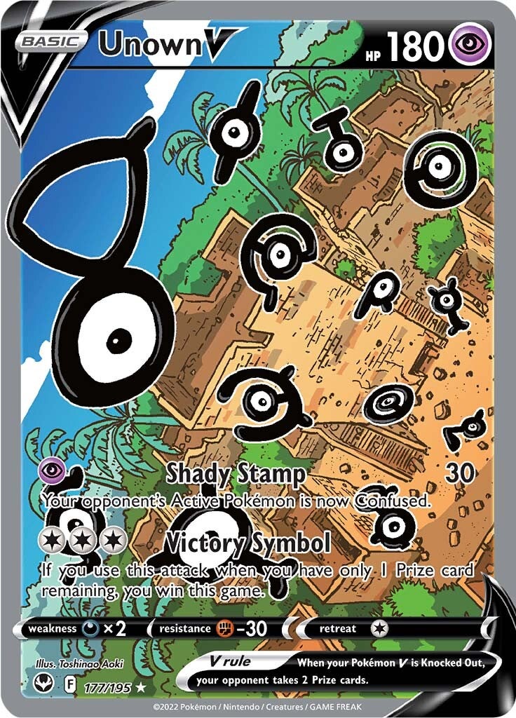 Unown V (177/195) [Sword & Shield: Silver Tempest] | Exor Games Summserside