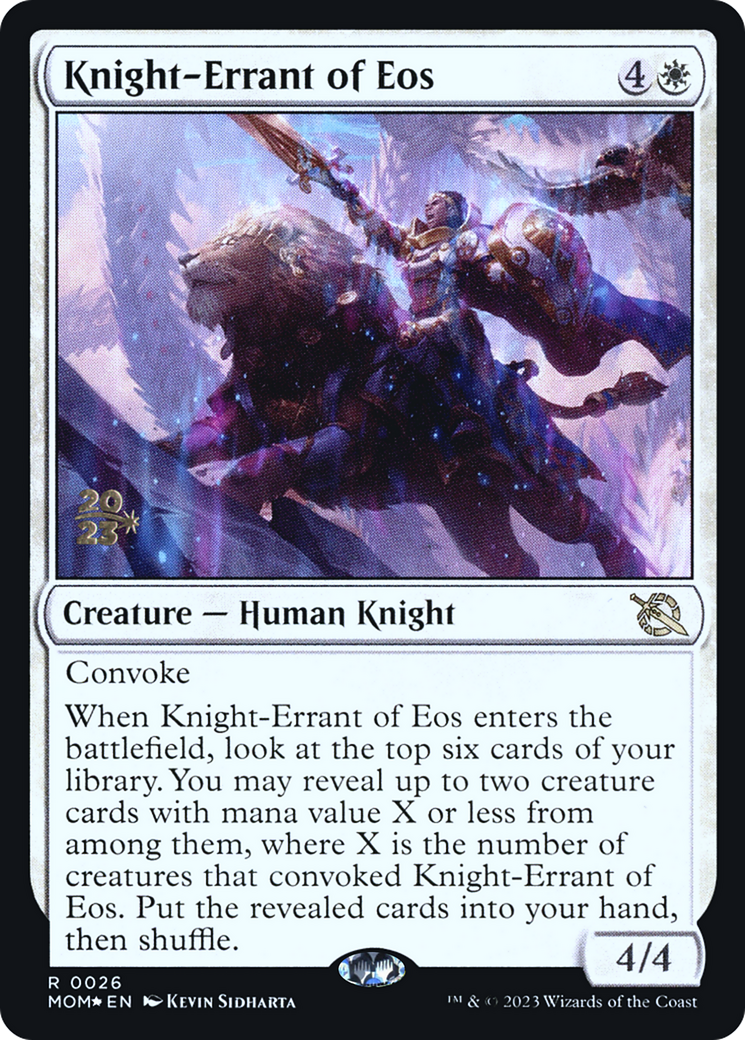 Knight-Errant of Eos [March of the Machine Prerelease Promos] | Exor Games Summserside