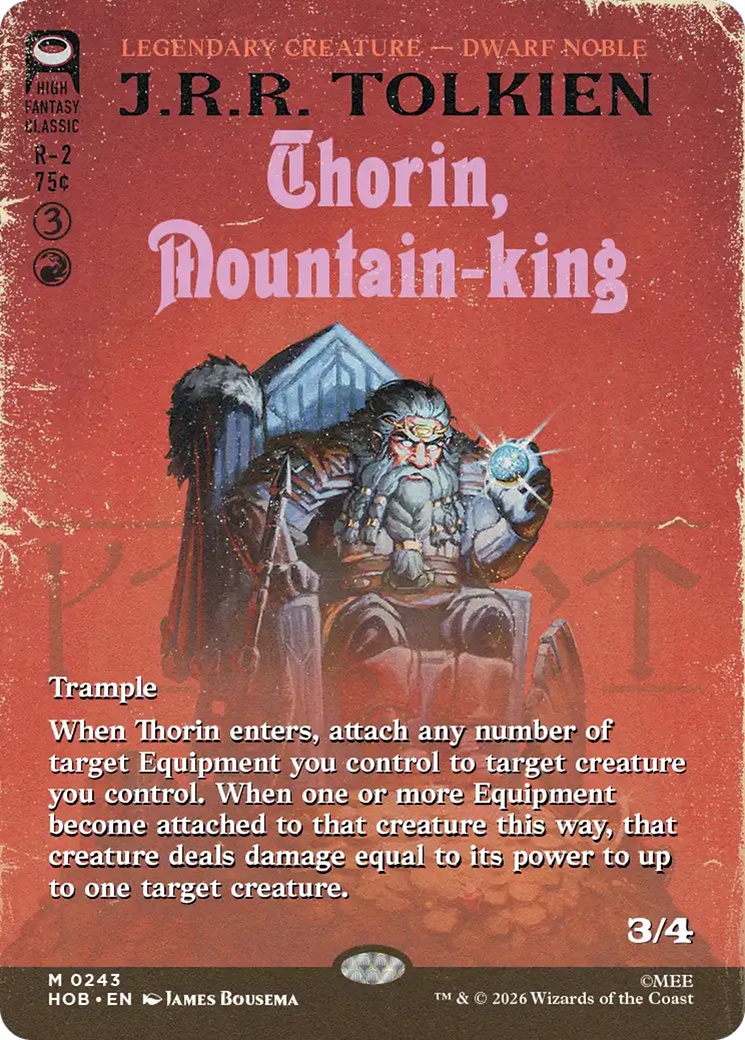 Thorin, Mountain-king (Borderless) [The Hobbit] | Exor Games Summserside