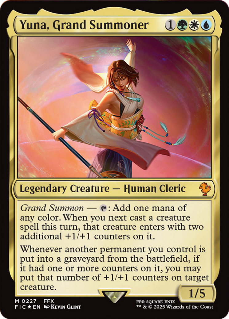 Yuna, Grand Summoner (Surge Foil) [FINAL FANTASY Commander] | Exor Games Summserside
