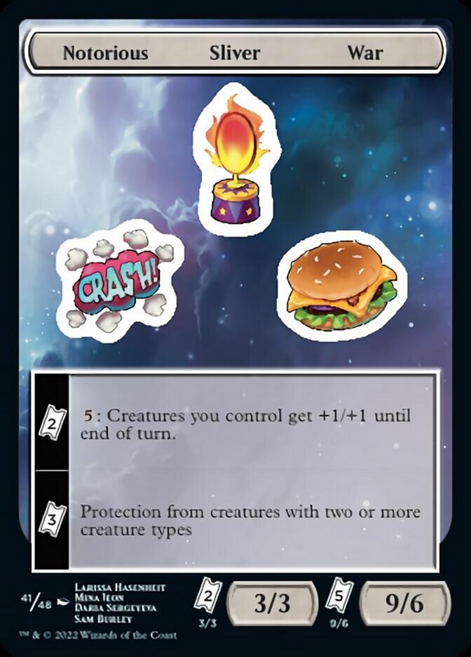 Notorious Sliver War [Unfinity Stickers] | Exor Games Summserside