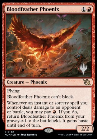 Bloodfeather Phoenix (Promo Pack) [March of the Machine Promos] | Exor Games Summserside