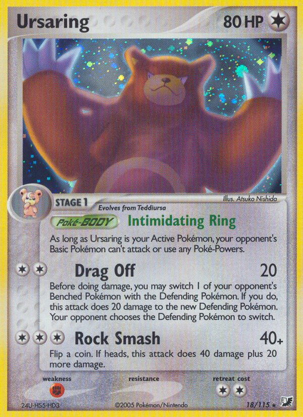 Ursaring (18/115) [EX: Unseen Forces] | Exor Games Summserside