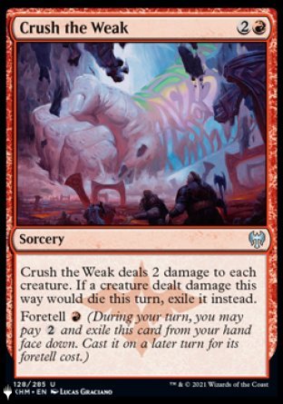 Crush the Weak [The List] | Exor Games Summserside