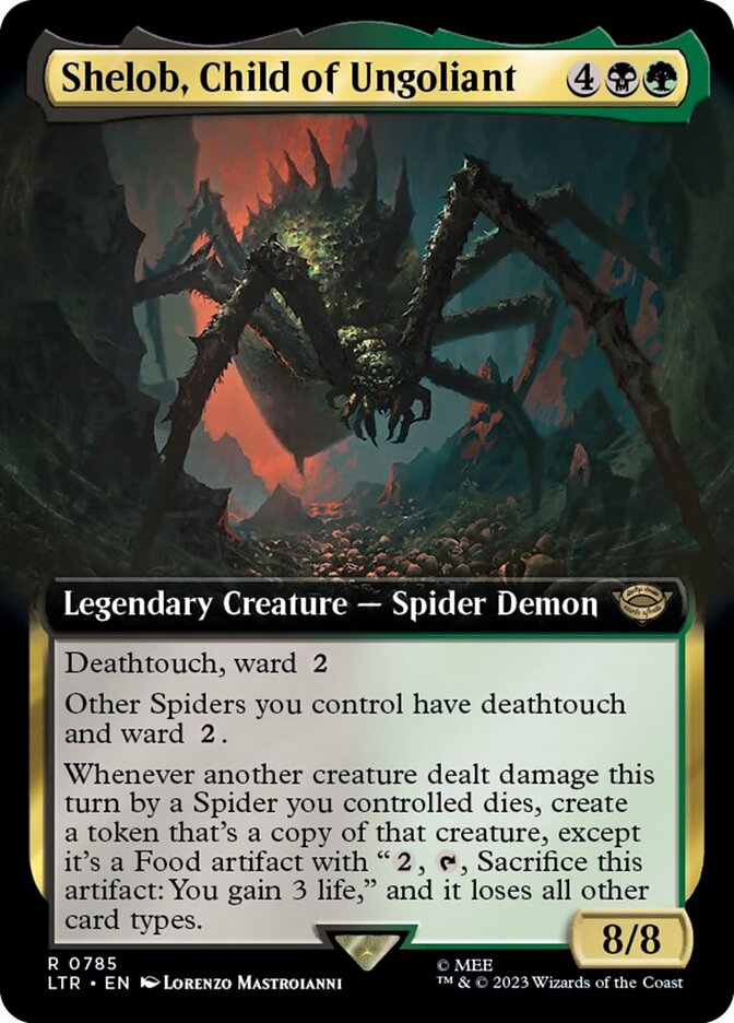 Shelob, Child of Ungoliant (Extended Art) (Surge Foil) [The Lord of the Rings: Tales of Middle-Earth] | Exor Games Summserside