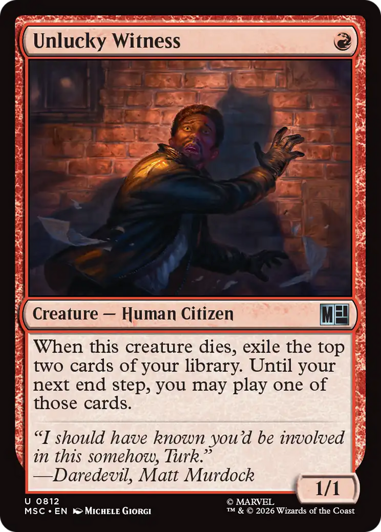 Unlucky Witness [Marvel Super Heroes Commander] | Exor Games Summserside