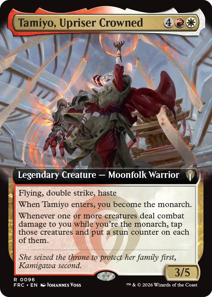 Tamiyo, Upriser Crowned (Extended Art) [Reality Fracture Commander] | Exor Games Summserside