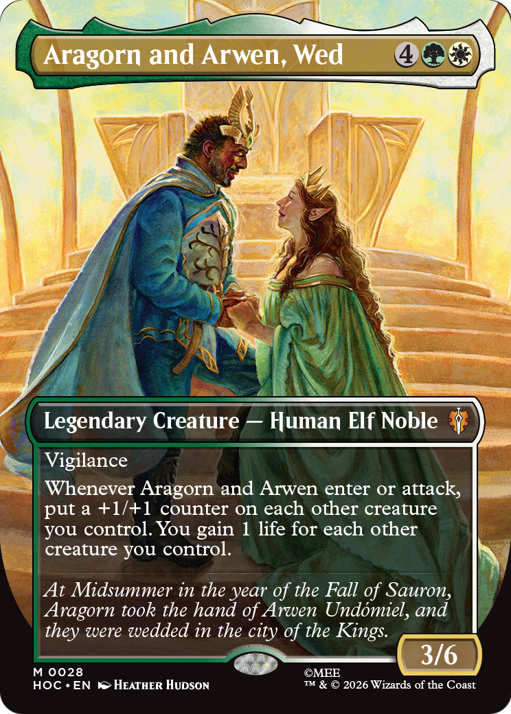 Aragorn and Arwen, Wed (Borderless) [The Hobbit] | Exor Games Summserside