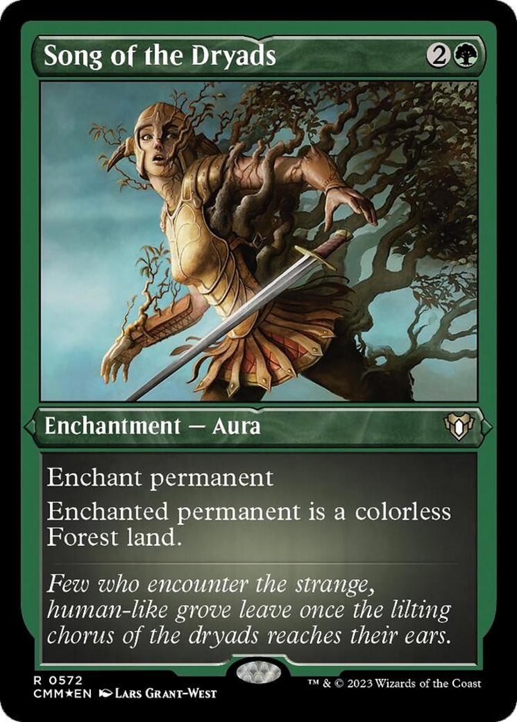 Song of the Dryads (Foil Etched) [Commander Masters] | Exor Games Summserside