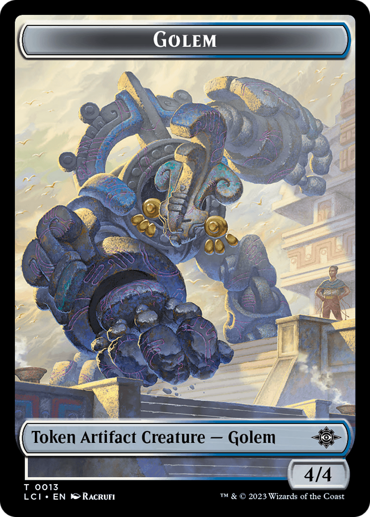 Golem Token [The Lost Caverns of Ixalan Tokens] | Exor Games Summserside