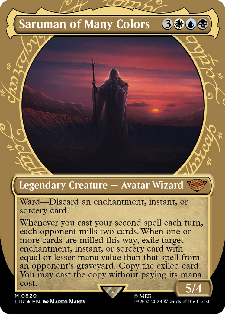 Saruman of Many Colors (Showcase) (Surge Foil) [The Lord of the Rings: Tales of Middle-Earth] | Exor Games Summserside