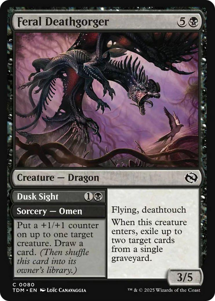 Feral Deathgorger [Tarkir: Dragonstorm] | Exor Games Summserside