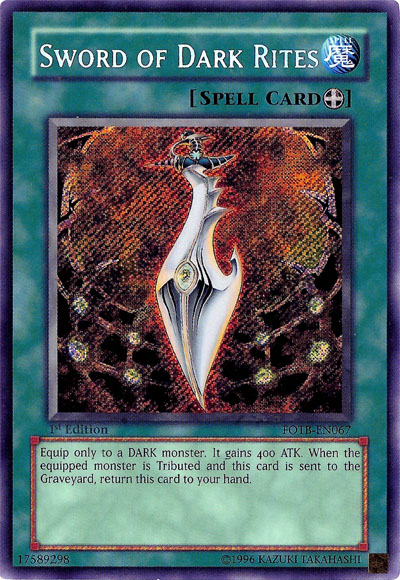 Sword of Dark Rites [FOTB-EN067] Secret Rare | Exor Games Summserside