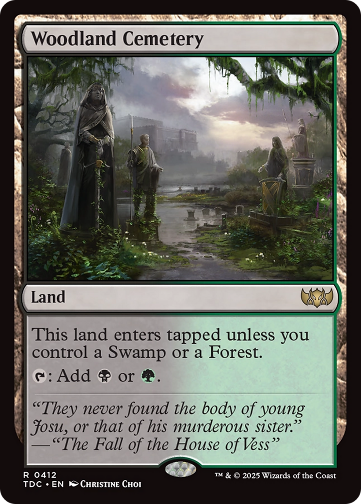 Woodland Cemetery [Tarkir: Dragonstorm Commander] | Exor Games Summserside
