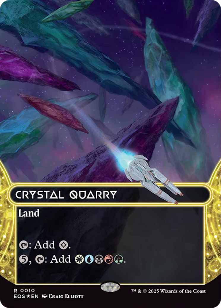 Crystal Quarry (0010) (Borderless) [Edge of Eternities: Stellar Sights] | Exor Games Summserside