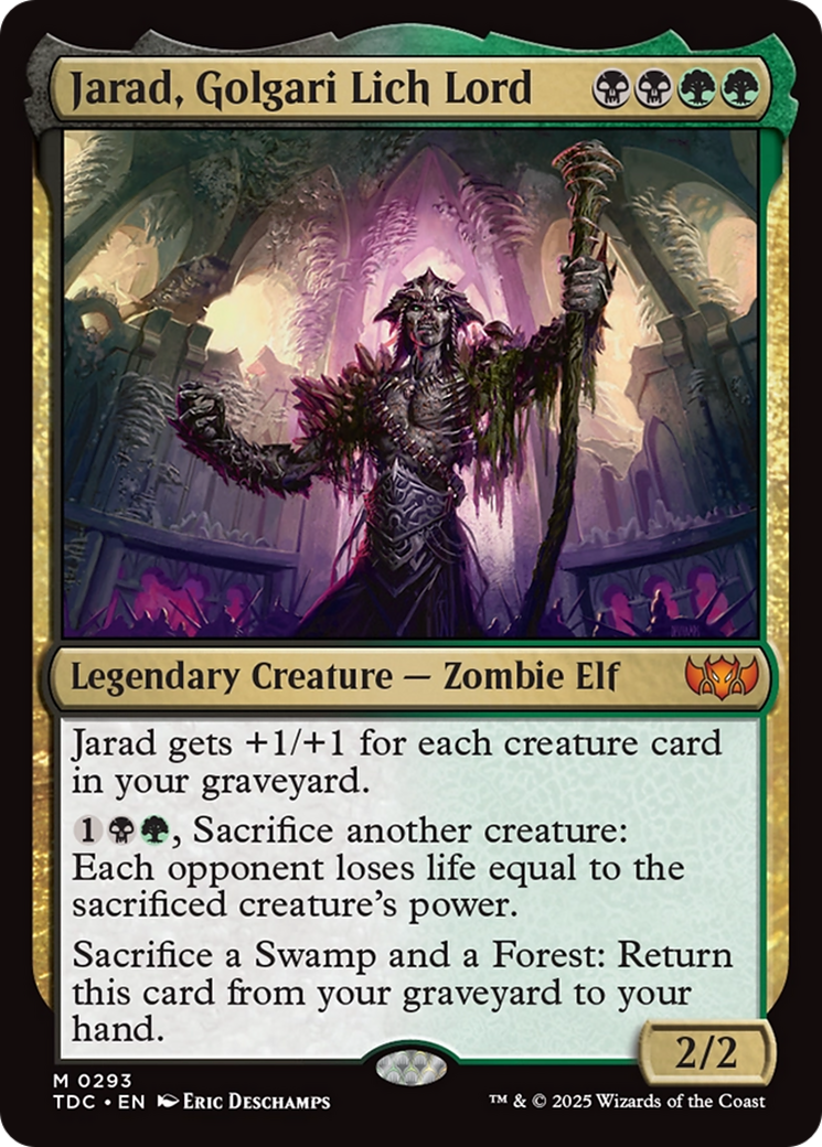 Jarad, Golgari Lich Lord [Tarkir: Dragonstorm Commander] | Exor Games Summserside