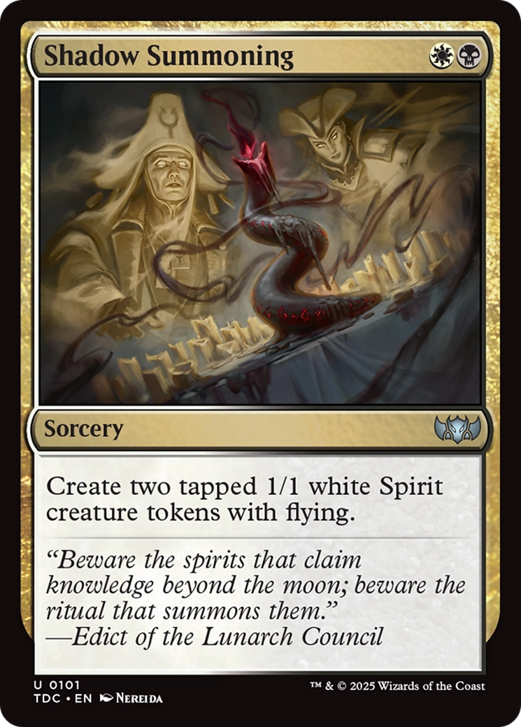 Shadow Summoning [Tarkir: Dragonstorm Commander] | Exor Games Summserside