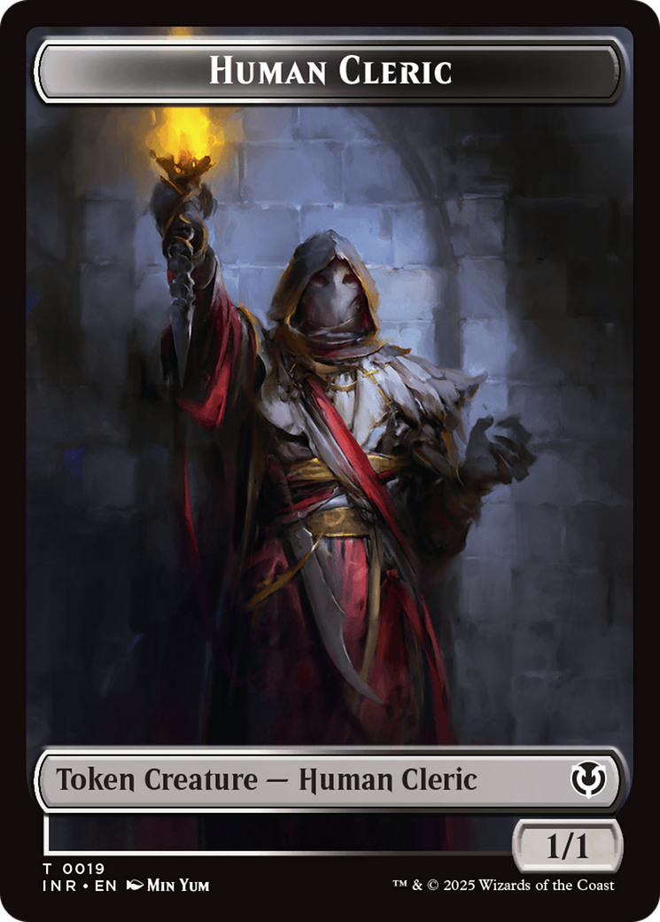Demon // Human Cleric Double-Sided Token [Innistrad Remastered Tokens] | Exor Games Summserside