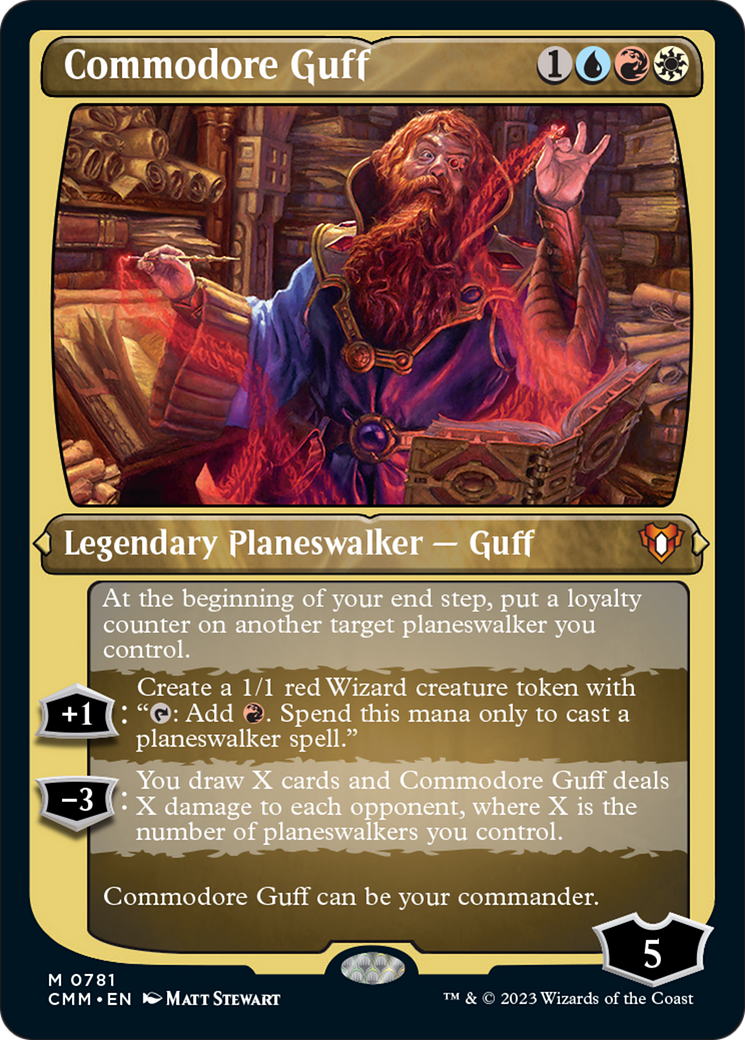 Commodore Guff (Display Commander) (Foil Etched) [Commander Masters] | Exor Games Summserside