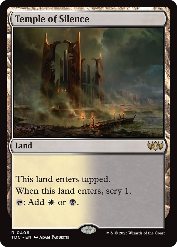 Temple of Silence [Tarkir: Dragonstorm Commander] | Exor Games Summserside