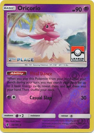 Oricorio (55/145) (League Promo 2nd Place) [Sun & Moon: Guardians Rising] | Exor Games Summserside