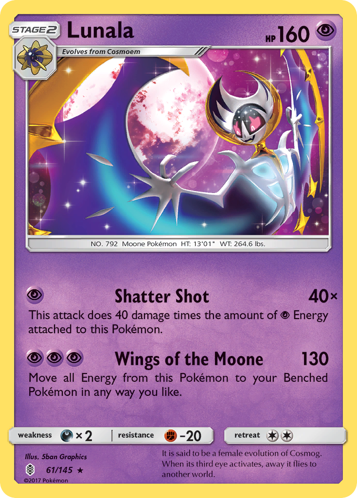 Lunala (61/145) [Sun & Moon: Guardians Rising] | Exor Games Summserside