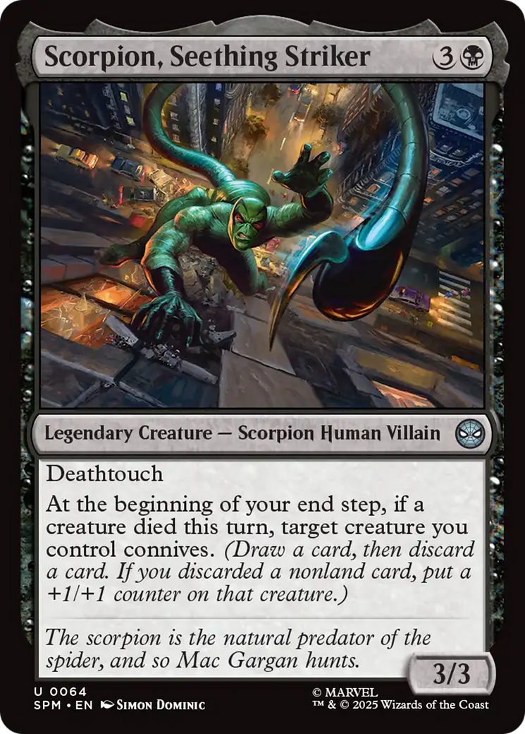 Scorpion, Seething Striker [Marvel's Spider-Man] | Exor Games Summserside