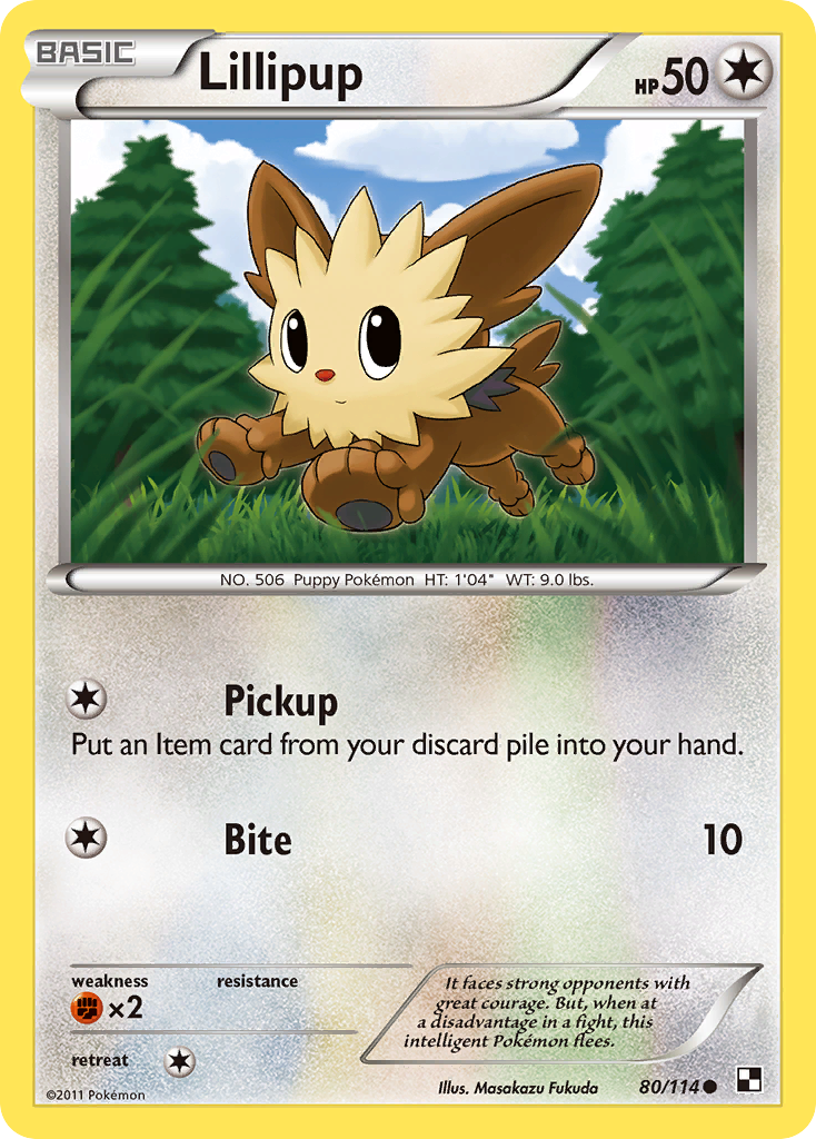 Lillipup (80/114) [Black & White: Base Set] | Exor Games Summserside