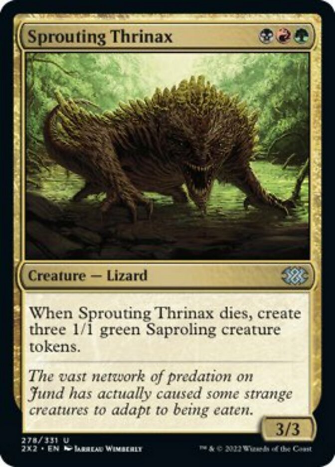 Sprouting Thrinax [Double Masters 2022] | Exor Games Summserside