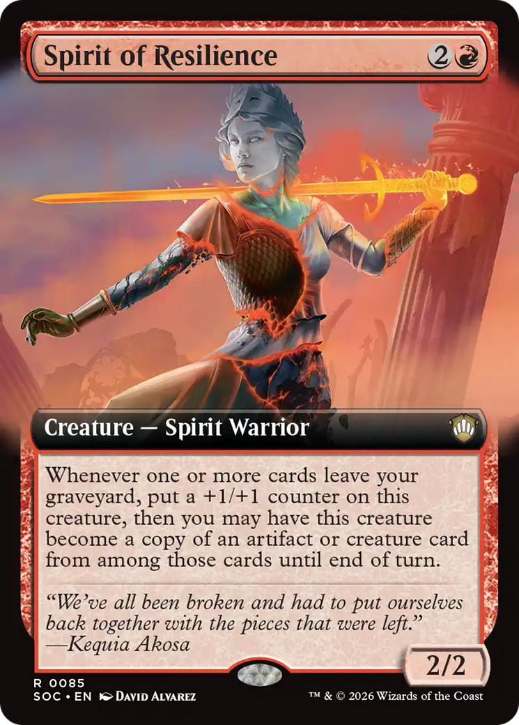 Spirit of Resilience (Extended Art) [Secrets of Strixhaven Commander] | Exor Games Summserside