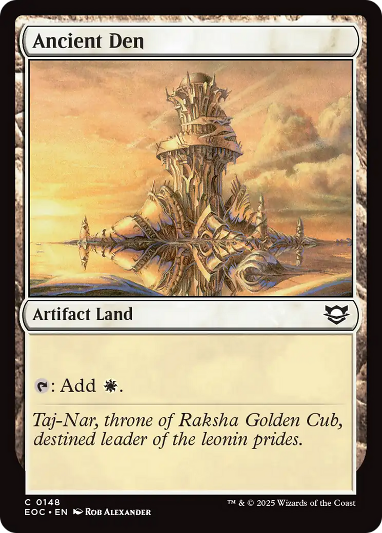 Ancient Den [Edge of Eternities Commander] | Exor Games Summserside