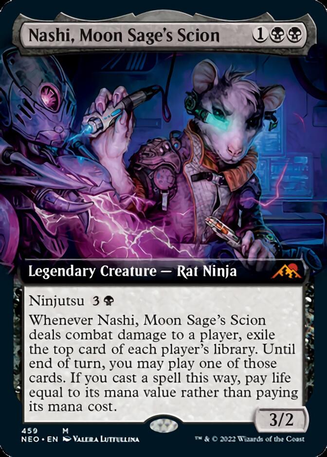 Nashi, Moon Sage's Scion (Extended Art) [Kamigawa: Neon Dynasty] | Exor Games Summserside