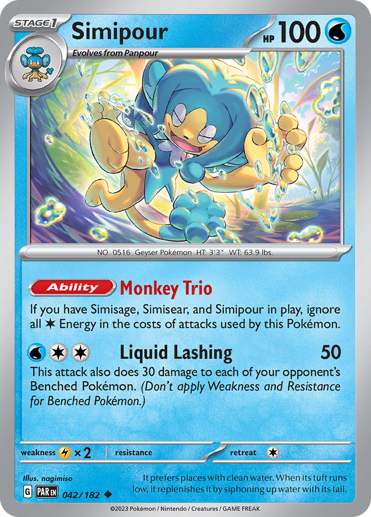 Simipour (042/182) [Scarlet & Violet: Paradox Rift] | Exor Games Summserside