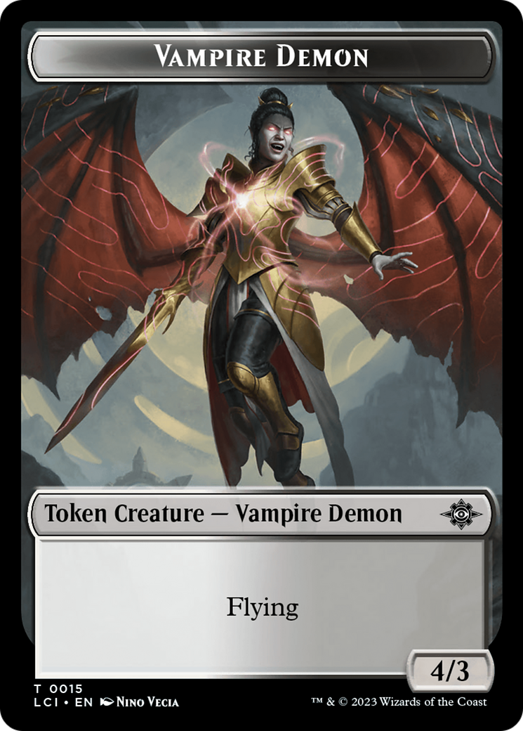 Vampire Demon Token [The Lost Caverns of Ixalan Tokens] | Exor Games Summserside