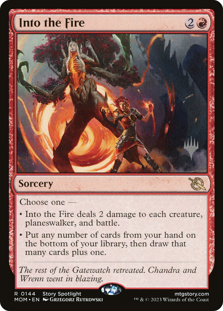 Into the Fire (Promo Pack) [March of the Machine Promos] | Exor Games Summserside