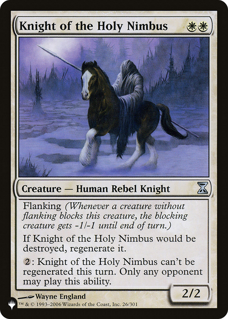Knight of the Holy Nimbus [The List] | Exor Games Summserside