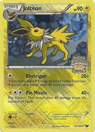 Jolteon (37/108) (Regional Championship) [League & Championship Cards] | Exor Games Summserside