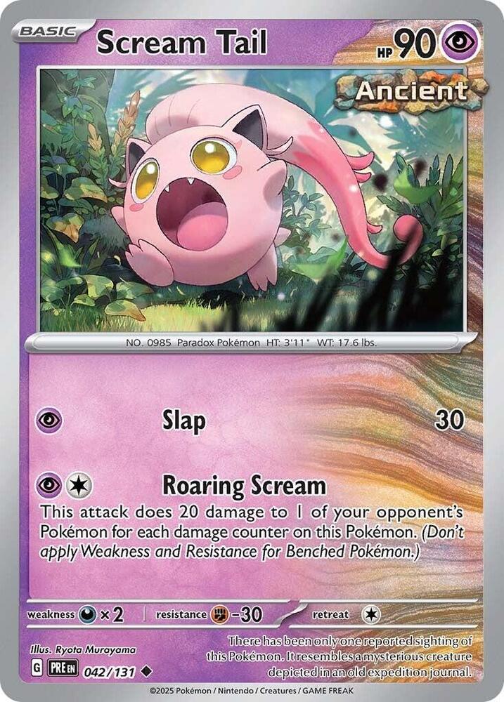 Scream Tail (042/131) [Scarlet & Violet: Prismatic Evolutions] | Exor Games Summserside