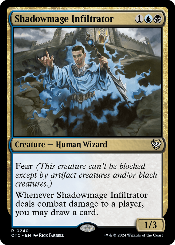 Shadowmage Infiltrator [Outlaws of Thunder Junction Commander] | Exor Games Summserside