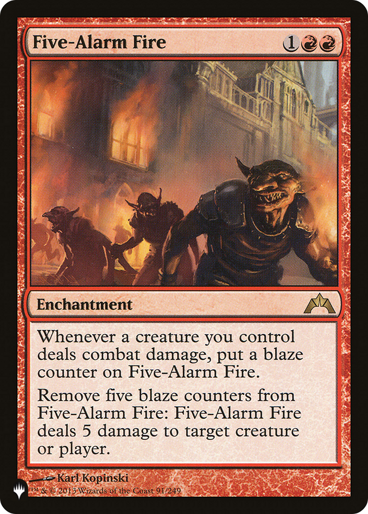 Five-Alarm Fire [The List] | Exor Games Summserside